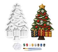 Christmas Silicone Molds - Silicone Reusable 2 Brushes Palette Decor