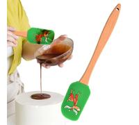 Christmas Silicone Spatula - Cute Pan, Holiday Kitchen Tool, Ergonomic Comfortable Scraper Hold Dishwasher Safe | Suitable Ideal Cake Preparation Cooking Baking Kitchesn Activities, Lightweight