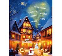 Christmas Sketchbook, 100 personalized pages, 8.5x11"! JOY, MERRY, TENDER, SERENE, WISTFUL, Greatful, REMINESCENT, fealing SANTA MENTAL!