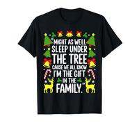 Christmas Sleep Shirt Might as Well Sleep Under The Tree Camiseta