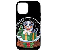 Christmas Snow Globe Australian Shepherd X-Mas Aussie Dog Carcasa para iPhone 12 Mini