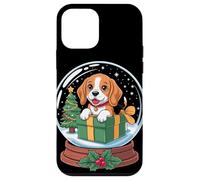 Christmas Snow Globe Beagle X-Mas Tree Beagles Carcasa para iPhone 12 Mini