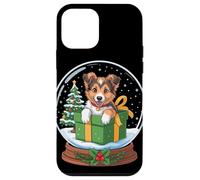 Christmas Snow Globe Collie X-Mas Tree Collies Carcasa para iPhone 12 Mini