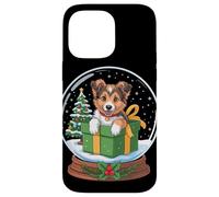 Christmas Snow Globe Collie X-Mas Tree Collies Carcasa para iPhone 14 Pro MAX