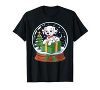 Christmas Snow Globe Dalmatian X-Mas Tree Dalmatians Dally Camiseta