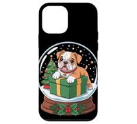 Christmas Snow Globe English Bulldog X-Mas Tree Carcasa para iPhone 12 Mini