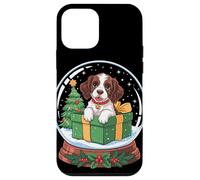 Christmas Snow Globe English Springer Spaniel X-Mas Tree Carcasa para iPhone 12 Mini