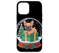Christmas Snow Globe French Bulldog X-Mas Tree Frenchie Carcasa para iPhone 12 Mini
