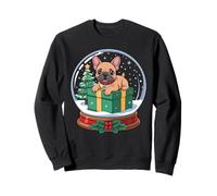 Christmas Snow Globe French Bulldog X-Mas Tree Frenchie Sudadera