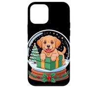 Christmas Snow Globe Golden Retriever X-Mas Tree GR Dog Carcasa para iPhone 12 Mini