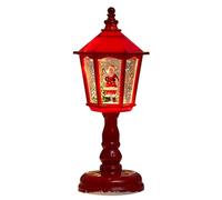 Christmas Snow Globe Lantern - Glitter Light Decor, Festive Ornament Display, Ambient Illumination Feature, Warm Glow Design, Elegant Seasonal Decorative Accent | Retail Window Table Porch Dining