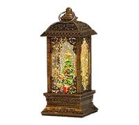 Christmas Snow Globe Lantern - Lighted Winter Holiday Ornament | Santa Themed Decorative Globe for Bedroom Windowsill Under Tree, Festive Accent for Friends Teens Adults Men Women