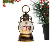 Christmas Snow Globe Lantern | Winter Retro Ornament,Lighted Christmas Globe Santa Decor | 6-Hour Timer With Music For Friends Teens Men Women Mantel Dining Room Under Tree