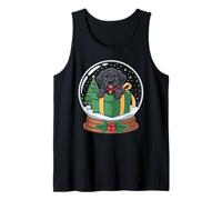 Christmas Snow Globe Newfoundland X-Mas Tree Newfie Camiseta sin Mangas