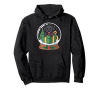 Christmas Snow Globe Newfoundland X-Mas Tree Newfie Sudadera con Capucha