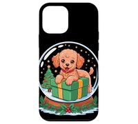 Christmas Snow Globe Poodle X-Mas Tree Poodles Carcasa para iPhone 12 Mini