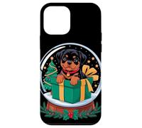 Christmas Snow Globe Rottweiler X-Mas Tree Rottweiler Rottie Carcasa para iPhone 12 Mini