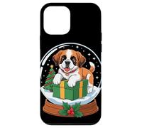 Christmas Snow Globe Saint Bernard X-Mas Tree Carcasa para iPhone 12 Mini