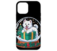 Christmas Snow Globe Samoyed X-Mas Tree Carcasa para iPhone 12 Mini