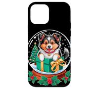 Christmas Snow Globe Shetland Sheepdog X-Mas Tree Sheltie Carcasa para iPhone 12 Mini