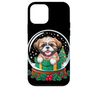 Christmas Snow Globe Shih Tzu X-Mas Tree Carcasa para iPhone 12 Mini