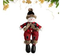 Christmas Snowman - Handmade Cute Ornaments | Festive Holiday Decoration Resin Design Charming Winter Tabletop Display for Home, Kitchen or Winter Celebration, 21.26x9.84in