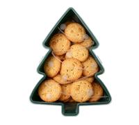 Christmas Snowman Tree Serving Tray | Festive Platter with Lid for Snacks, Candy, Postre, Cheese, Fruta, Oro Chocolate, Perfect Holiday Home Decor for Office, Restaurante, Oro Party Use
