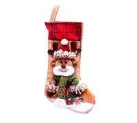 Christmas Socks Candy Bags, Christmas Stocking Bag, Cartoon Fireplace Christmas Stockings, Adorable Christmas Wrapping Bags, 24x11x14cm Christmas Socks for Table Decoration & Fireplace Decor