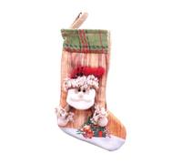 Christmas Socks Candy Bags, Christmas Stocking Bag, Cartoon Fireplace Christmas Stockings, Adorable Christmas Wrapping Bags, 24x11x14cm Christmas Socks for Table Decoration & Fireplace Decor