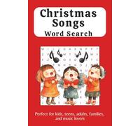 Christmas Songs Word Search: Word Searches with Easy to Read Print about Christmas, Holiday Music, Christmas Puzzle and More | 6x9, 110 pages | 50+ ... Gift for Vacations, Holidays and Free Times