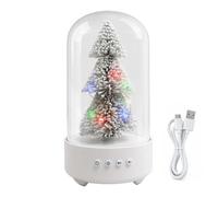 Christmas Speaker Tree, USB Rechargeable Holiday Audio, 12x6 Inches Wireles | Holiday Speaker Tree, Wireless Christmas Audio Device, USB Rechargeable Speaker with LED Lights, Festive Sound System for Din