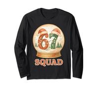 Christmas Squad 67 Funny Holiday Family Matching Six Seven Manga Larga