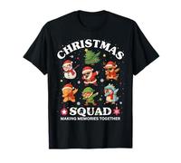 Christmas Squad Dabbing Santa Elf Friends Boys Girls Xmas Camiseta