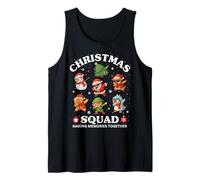 Christmas Squad Dabbing Santa Elf Friends Boys Girls Xmas Camiseta sin Mangas