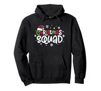 Christmas Squad Plaid Santa Hat Family Matching Xmas Pajama Sudadera con Capucha