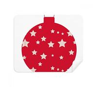 Christmas Star Red Festival Limpiador de pantalla de teléfono gafas paño de limpieza 2pcs tela de ante
