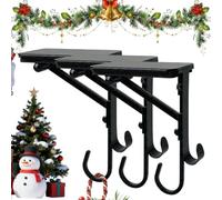 Christmas Stocking Holder - Set of 3 Heavy Duty Non-Slip Adjustable Metal