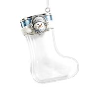 Christmas Stockings, Acrylic Gift Holder, Candy Chocolate Organizer, | Festive Cash And Candy Holder, 10x6x4cm, For Tree Fireplace Mantle Chocolates Prizes Goodie Stuffers