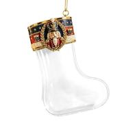 Christmas Stockings, Acrylic Gift Holder, Candy Chocolate Organizer, | Festive Cash And Candy Holder, 10x6x4cm, For Tree Fireplace Mantle Chocolates Prizes Goodie Stuffers