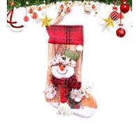 Christmas Stockings - Cartoon Fireplace Socks | 24x11cm Christmas Socks Candy Bag | Cartoon Dinner Table Fireplace Socks | Adorable Christmas Wrapping Bags | Christmas Candy Pouch Bag
