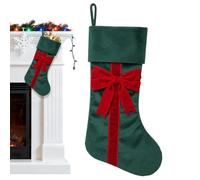 Christmas Stockings - Tradicional Velvet - Candy Bag with Bow Design Decor!