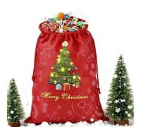 Christmas Storage Bags, Non-Woven Drawstring Pouches, 30x40cm Holiday Party Treat Bags, Winter Celebration Wrapping for Candy, Small Toys