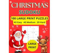 Christmas Sudoku Large Print: Christmas Sudoku Large Print with 100 Sudoku Puzzles