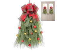 Christmas Swag With Bells - Creative Christmas Teardrop Swag Festive Door | Christmas Swag With Bells Creative Christmas Teardrop Swag, Artificial Pine Needle Berry Wreath Garland for Front Door Wall D
