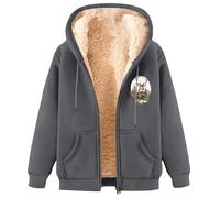 Christmas Sweater Mens Hoodies Long Sleeve Full Zipper with Pockets Fuzzy Tops For Holiday Outdoor Casual Outfits