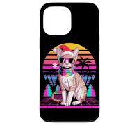 Christmas Synthwave Cornish Rex Sunglasses Carcasa para iPhone 13 Pro MAX
