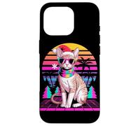 Christmas Synthwave Cornish Rex Sunglasses Carcasa para iPhone 16 Pro