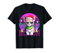 Christmas Synthwave Devon Rex Sunglasses Camiseta