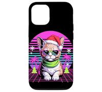 Christmas Synthwave Devon Rex Sunglasses Carcasa para iPhone 12/12 Pro