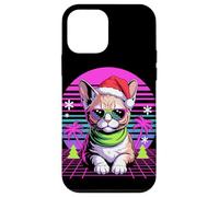 Christmas Synthwave Devon Rex Sunglasses Carcasa para iPhone 12 Mini